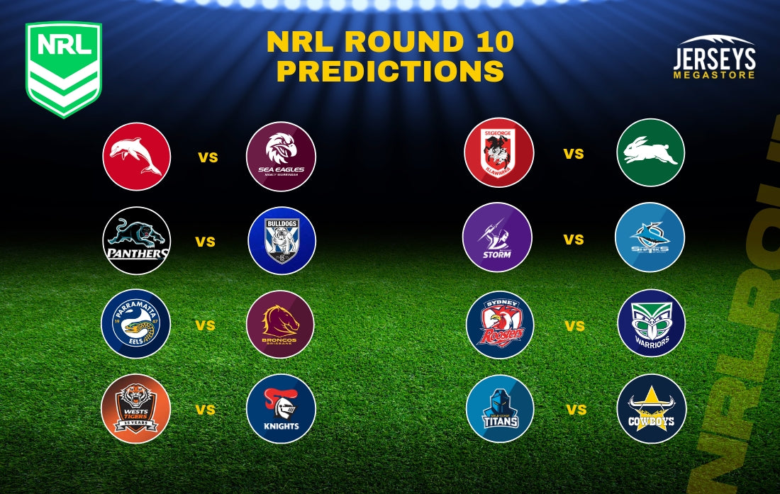 NRL Predictions & Tips Round 10 2024 Complete Analysis Jerseys