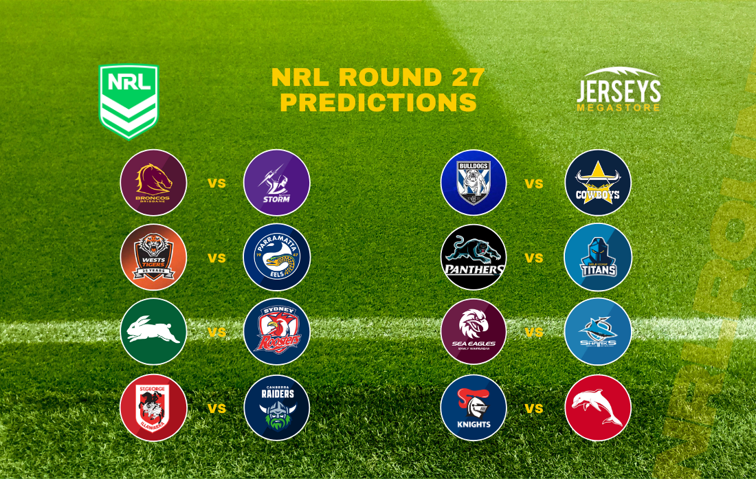 NRL Predictions & Tips - Round 27 2024