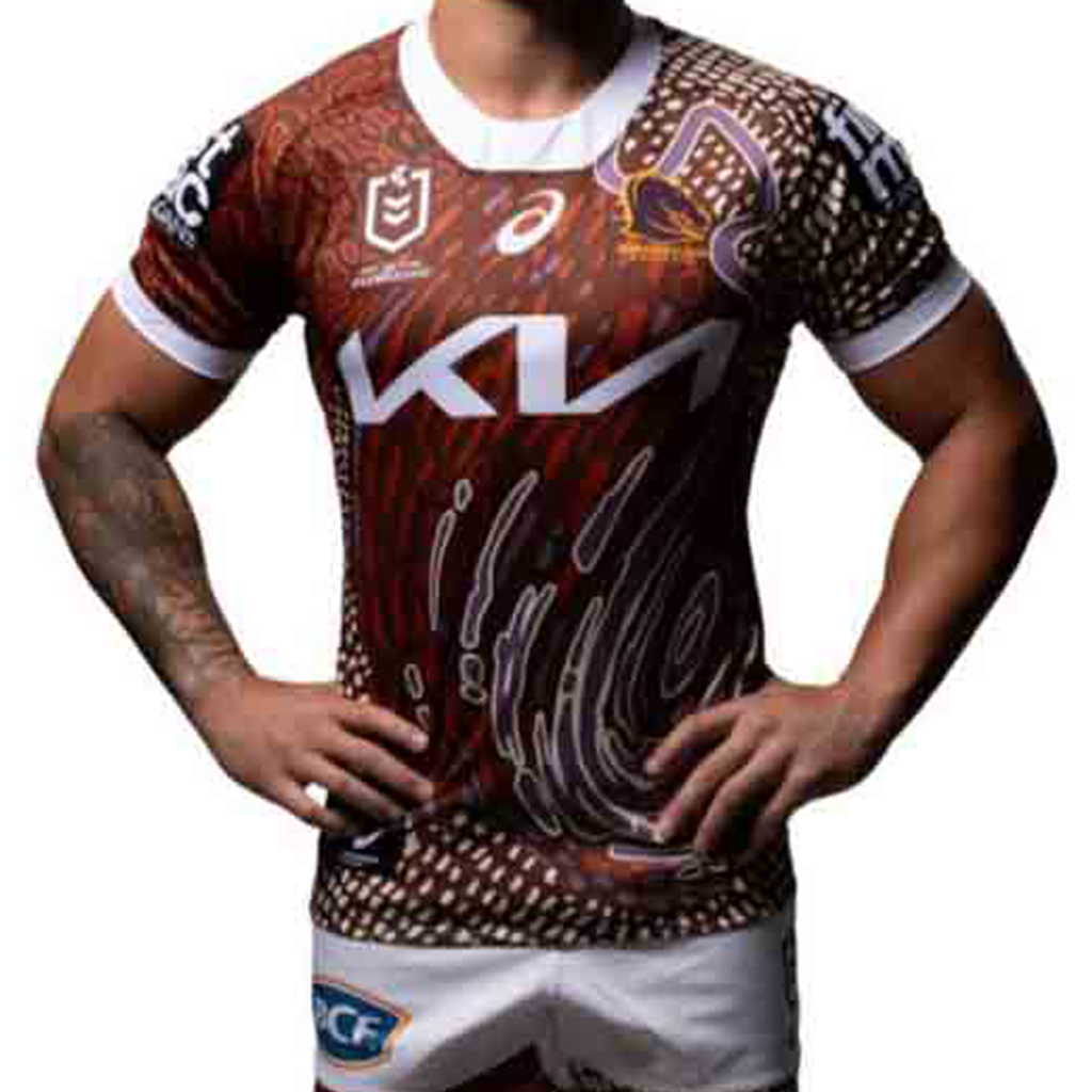 Brisbane Broncos 2024 Indigenous Jersey Youth Jerseys Megastore