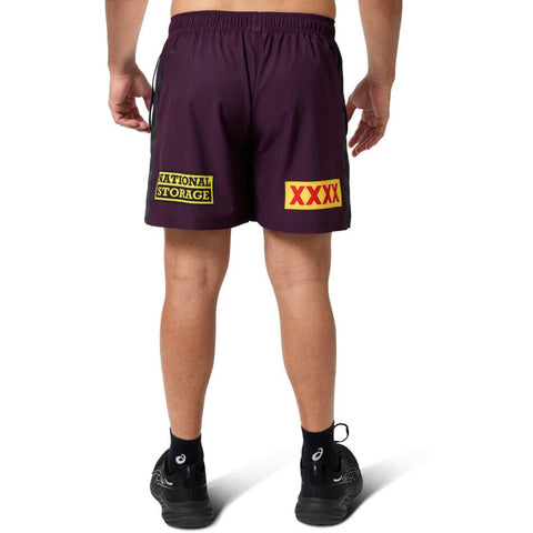 Brisbane Broncos 2025 Training Shorts Adult