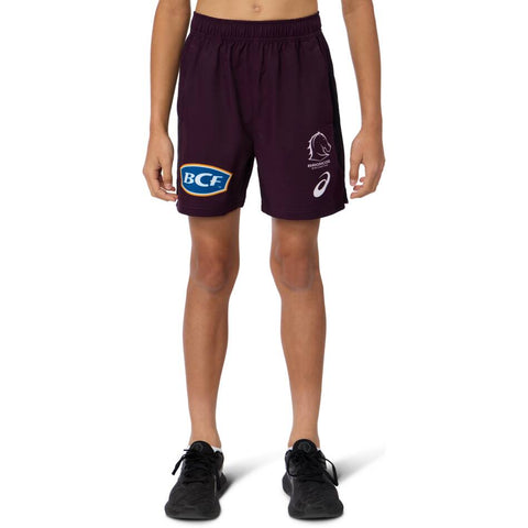 Brisbane Broncos 2025 Training Shorts Youth