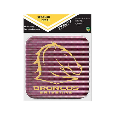 Brisbane Broncos See-Thru Decal App Logo