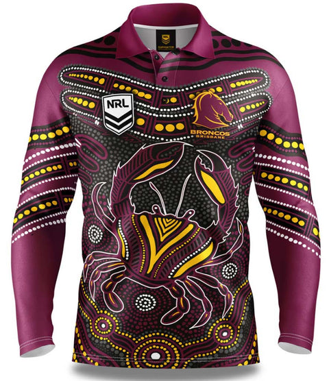 Brisbane Broncos 'Karumba' Fishing Shirt Youth