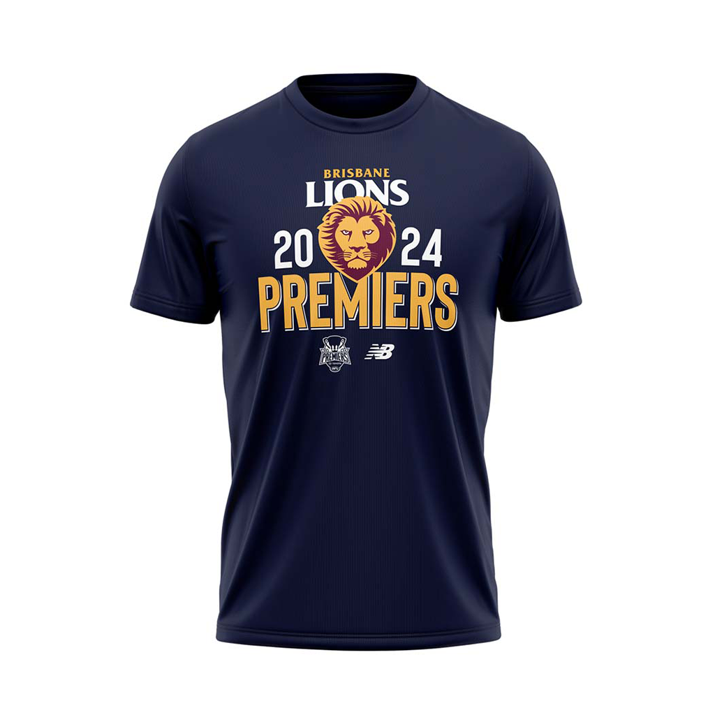 Brisbane Lions 2024 Premiers Tee NB Adult