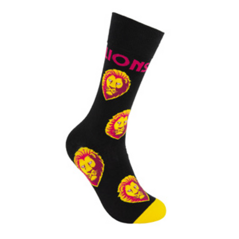 Brisbane Lions Mascot Organic Cotton Socks