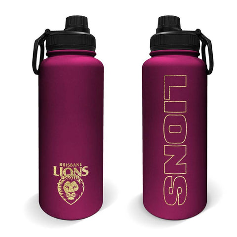 Brisbane Lions Stainless Steel Drink Bottle 960mL