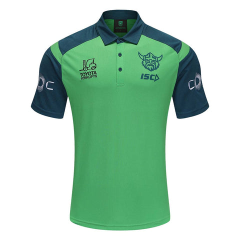 Canberra Raiders 2025 Polo Adult Green