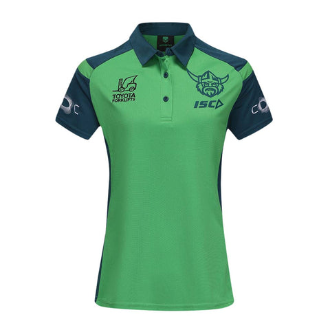 Canberra Raiders 2025 Polo Ladies Green