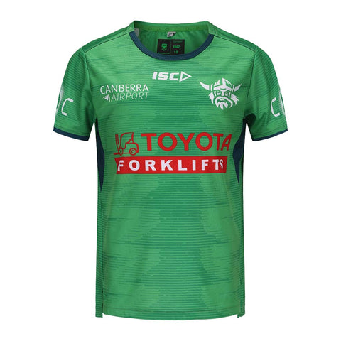 Canberra Raiders 2025 Training Tee Youth Green