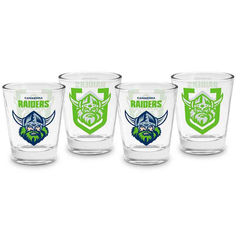 Canberra Raiders 4-Pack Shot Glasses