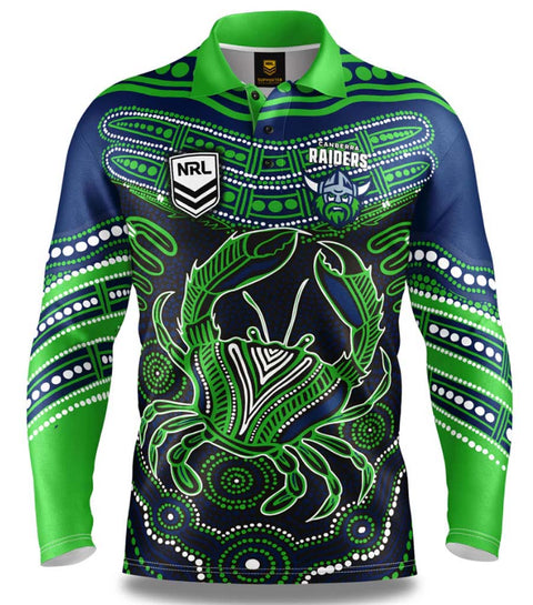 Canberra Raiders 'Karumba' Fishing Shirt Youth