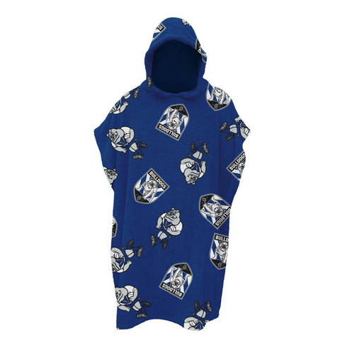 Canterbury Bulldogs Hooded Beach Towel Youth