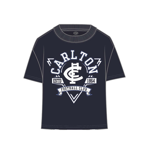 Carlton Blues Banner Tee Youth Blue