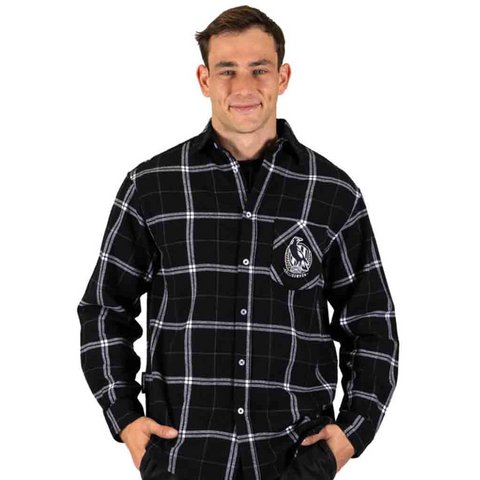 Collingwood Magpies 'Mustang' Flannel Shirt Adult