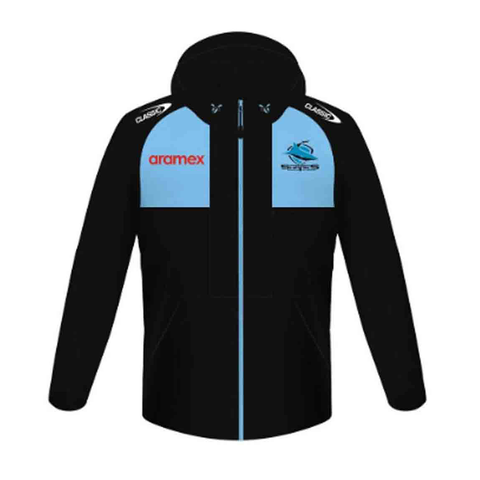 Cronulla Sharks 2024 Wet Weather Jacket Adult