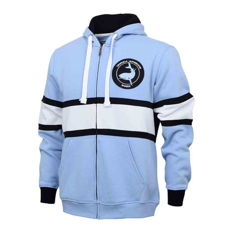 Cronulla Sharks Retro Zip Hoodie Adult