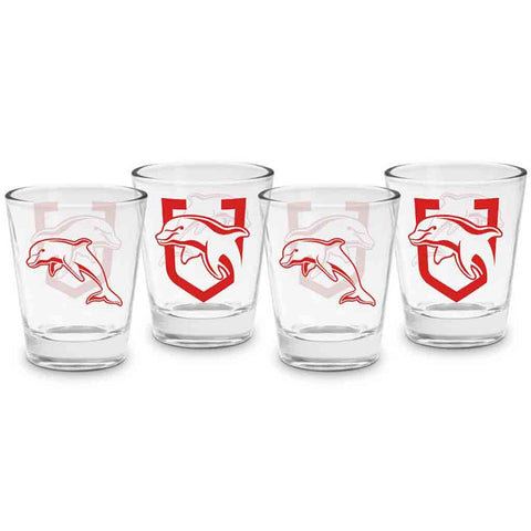 Dolphins 4-Pack Shot Glasses