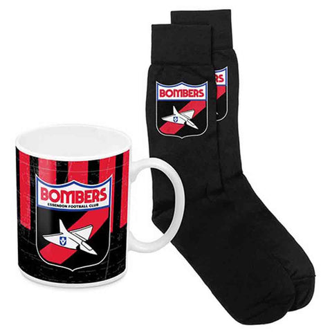 Essendon Bombers Heritage Mug and Sock Set