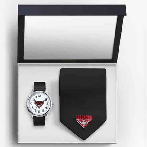 Essendon Bombers Watch & Tie Gift Set