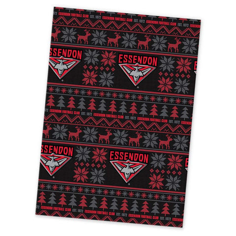 Essendon Bombers Xmas Wrapping Paper