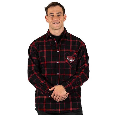 Essendon Bombers 'Mustang' Flannel Shirt Adult