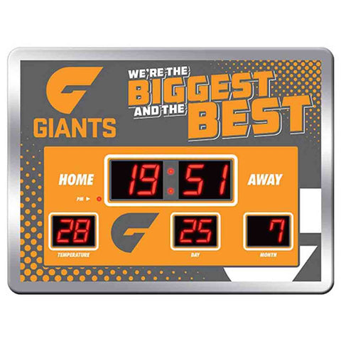 GWS Giants LED Scoreboard Clock