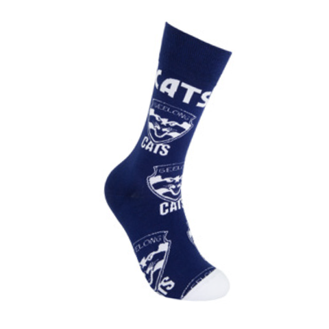 Geelong Cats Mascot Organic Cotton Socks