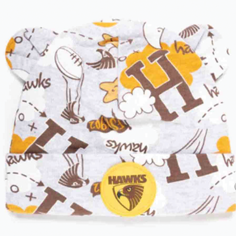 Hawthorn Hawks Baby Cloud Beanie