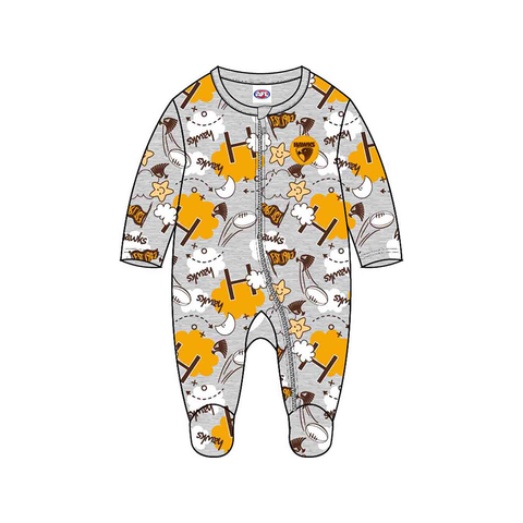 Hawthorn Hawks Baby Cloud Romper