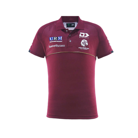 Manly Sea Eagles 2025 Media Polo Adult Maroon