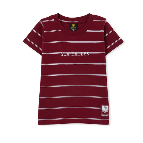 Manly Sea Eagles Club Stripe Tee Youth