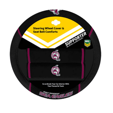 Manly Sea Eagles Steering Wheel Cover