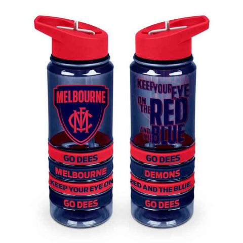 Melbourne Demons Tritan Bottle With Bands