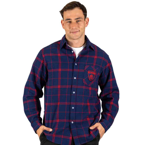 Melbourne Demons 'Mustang' Flannel Shirt Adult