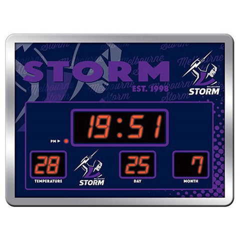 Melbourne Storm LED Scoreboard Clock