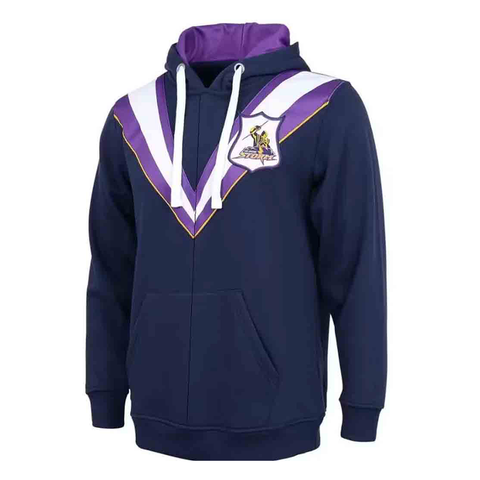 Melbourne Storm Retro Zip Hoodie Adult