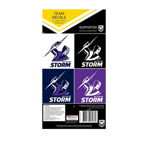 Melbourne Storm Team Decals