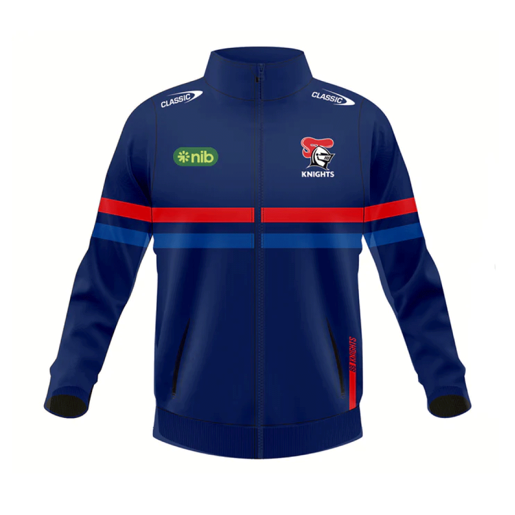 Newcastle Knights 2024 Track Jacket Adult Jerseys Megastore