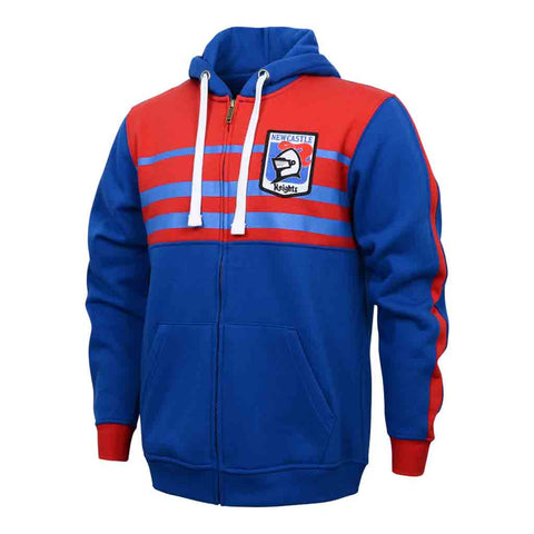 Newcastle Knights Retro Zip Hoodie Adult