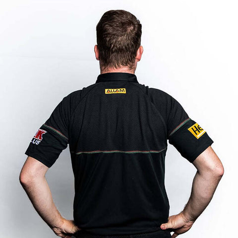 Penrith Panthers 2025 Media Polo Adult Black