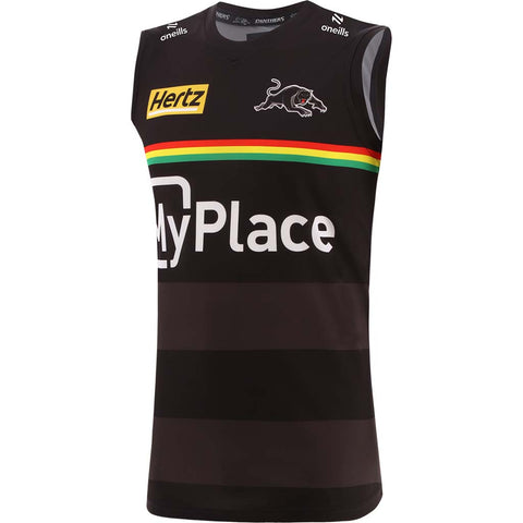 Penrith Panthers 2025 Training Singlet Adult Black