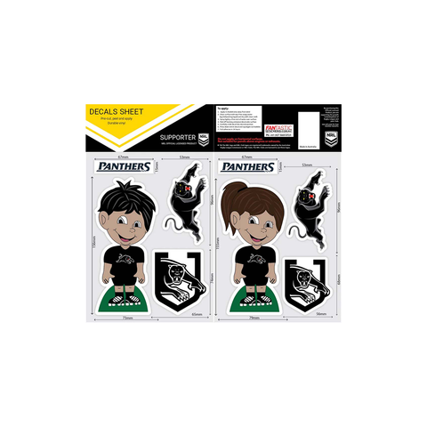 Penrith Panthers Boy/Girl Decals Sheet