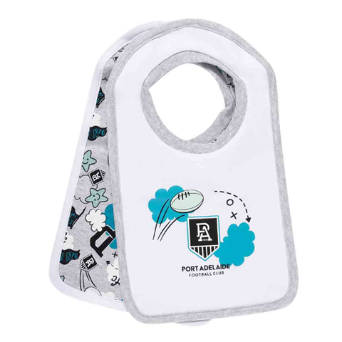 Port Adelaide Power Baby Cloud Bib