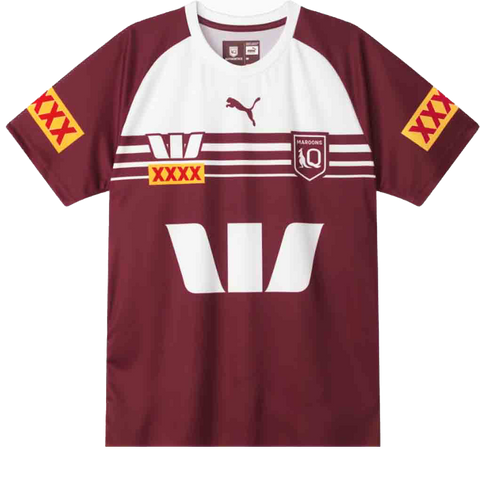 Queensland Maroons 2024 Training Tee Burgundy Adult