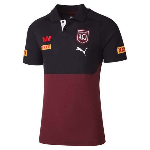 Queensland Maroons 2025 Team Polo Adult Maroon