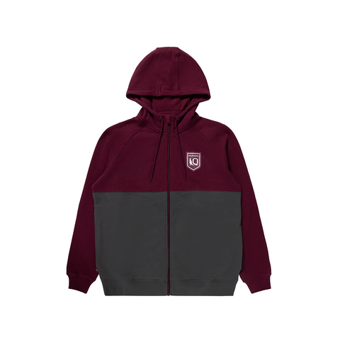 Queensland Maroons Zip Fleece Hoodie Adult