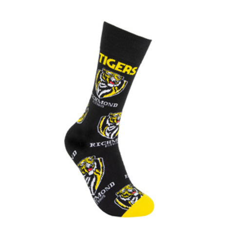 Richmond Tigers Mascot Organic Cotton Socks