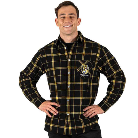 Richmond Tigers 'Mustang' Flannel Shirt Adult