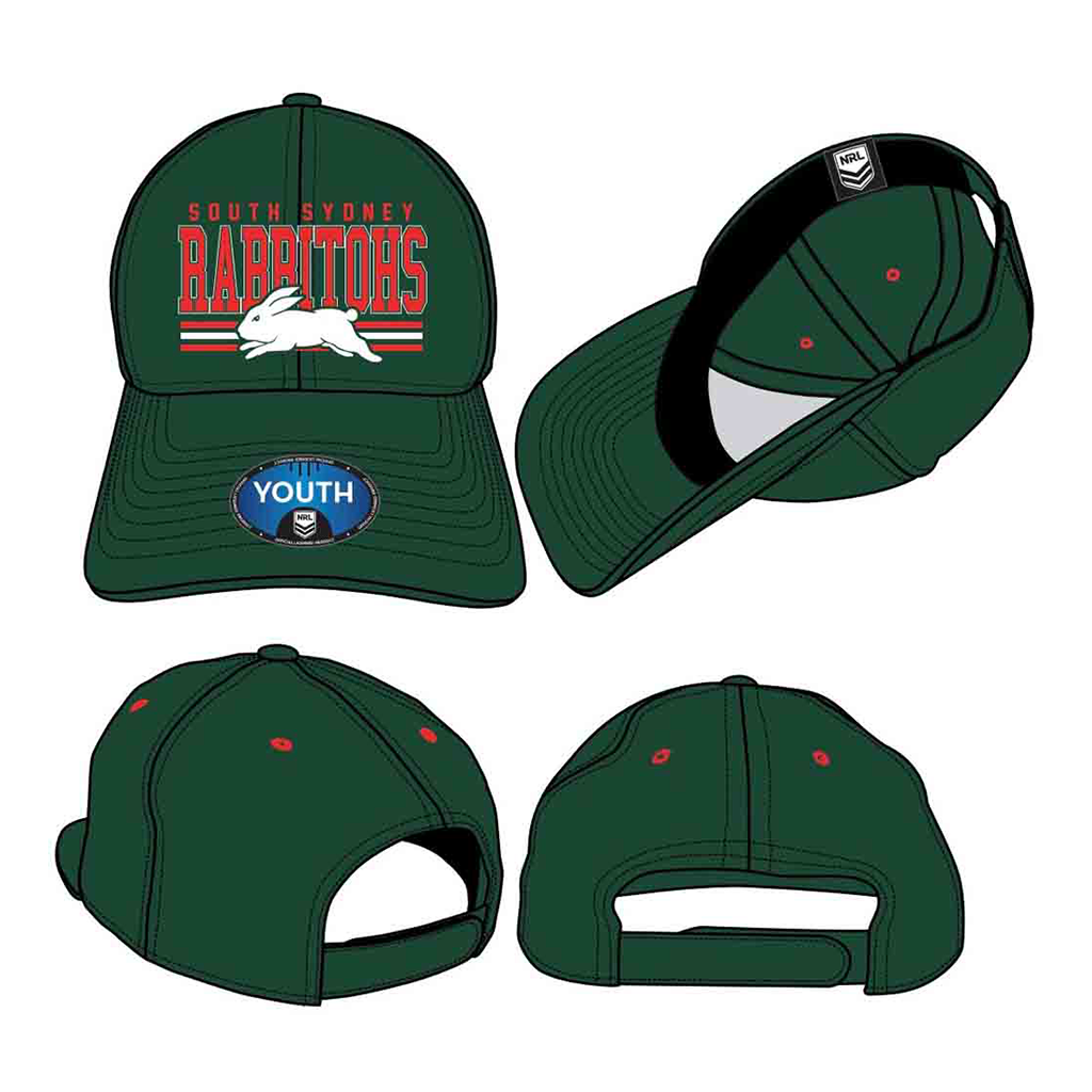 South Sydney Rabbitohs Wordmark Cap Youth – Jerseys Megastore