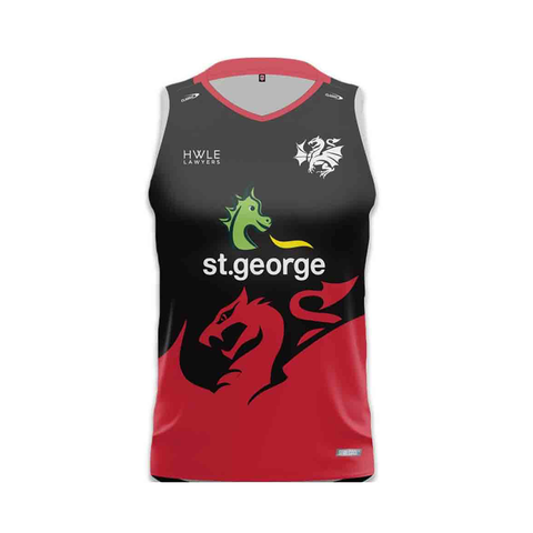 St George Dragons 2024 Training Singlet Adult